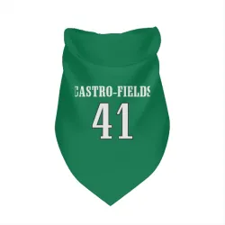 Philadelphia Eagles Tariq Castro-Fields Kelly Green Pet Bandana for Dog & Cat