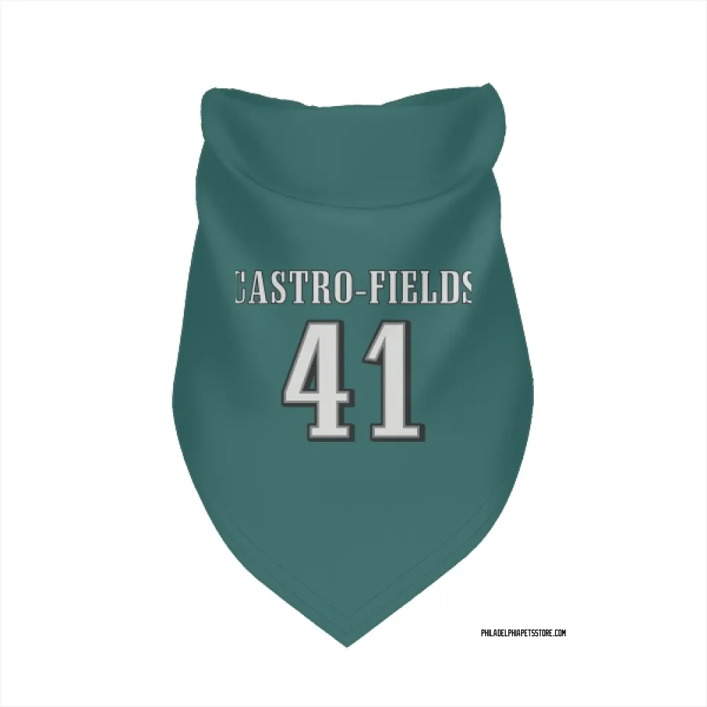 Philadelphia Eagles Tariq Castro-Fields Midnight Green Pet Bandana for Dog & Cat