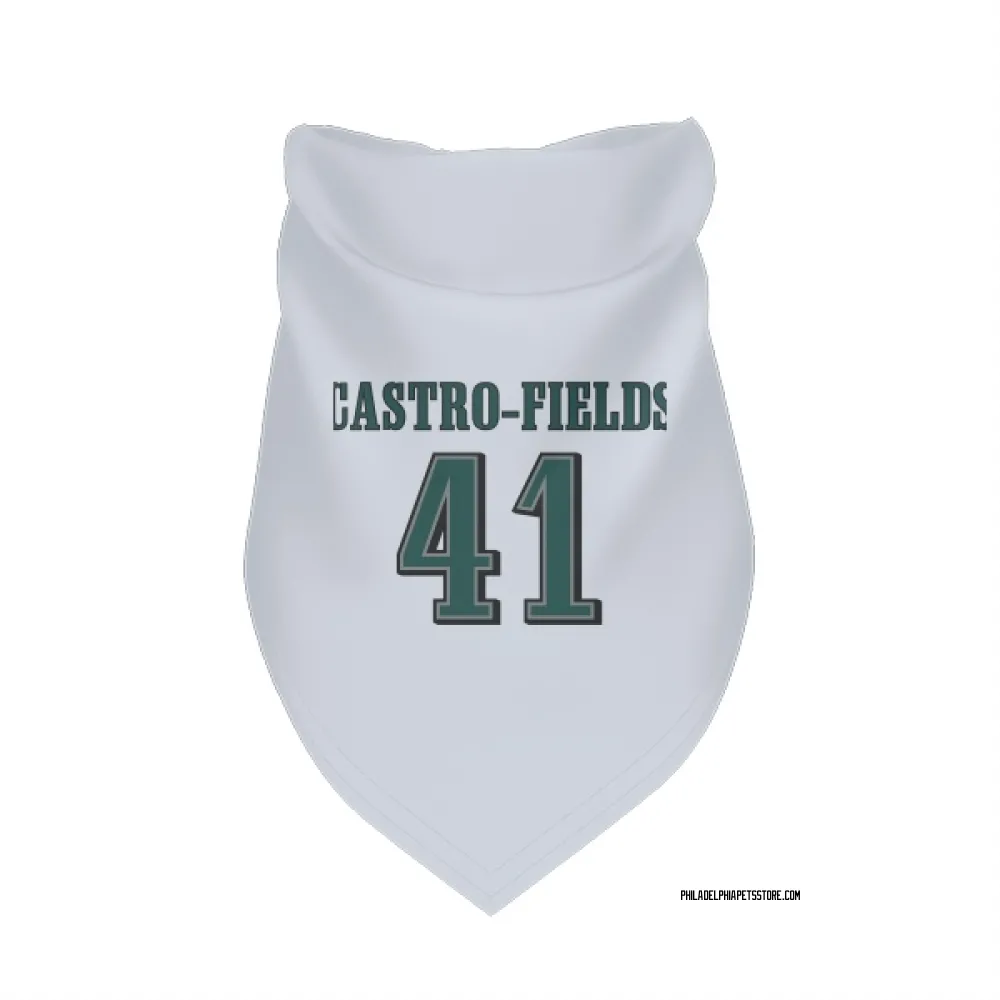 Philadelphia Eagles Tariq Castro-Fields White Pet Bandana for Dog & Cat