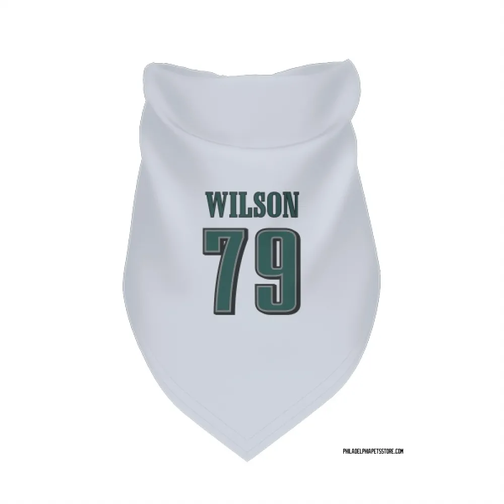 Philadelphia Eagles Zion Wilson White Pet Bandana for Dog & Cat
